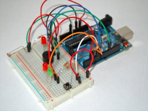 Finished laser trip wire